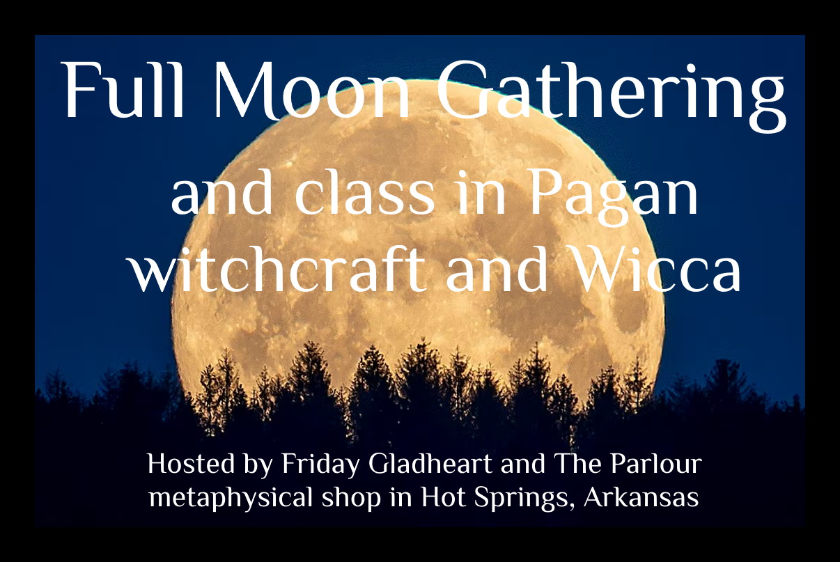 Witchcraft and Wicca classes with Friday Gladheart